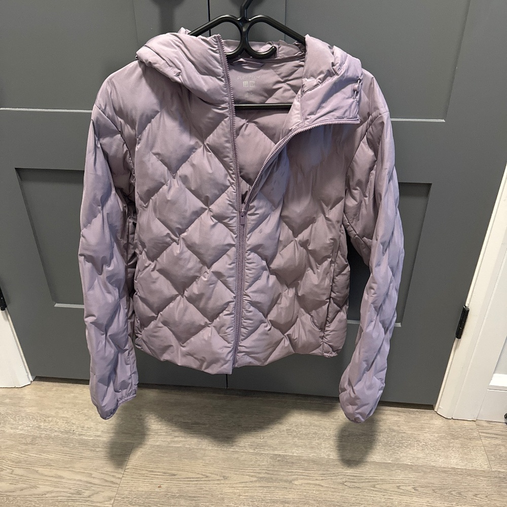 Uniqlo purple puff tech jacket (xs)